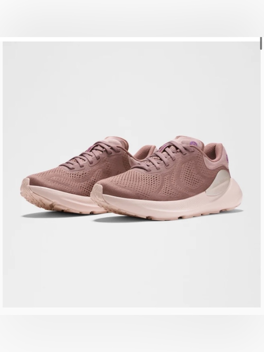 Lululemon Beyondfeel womens sneakers silk rose metallic gold beige size 9